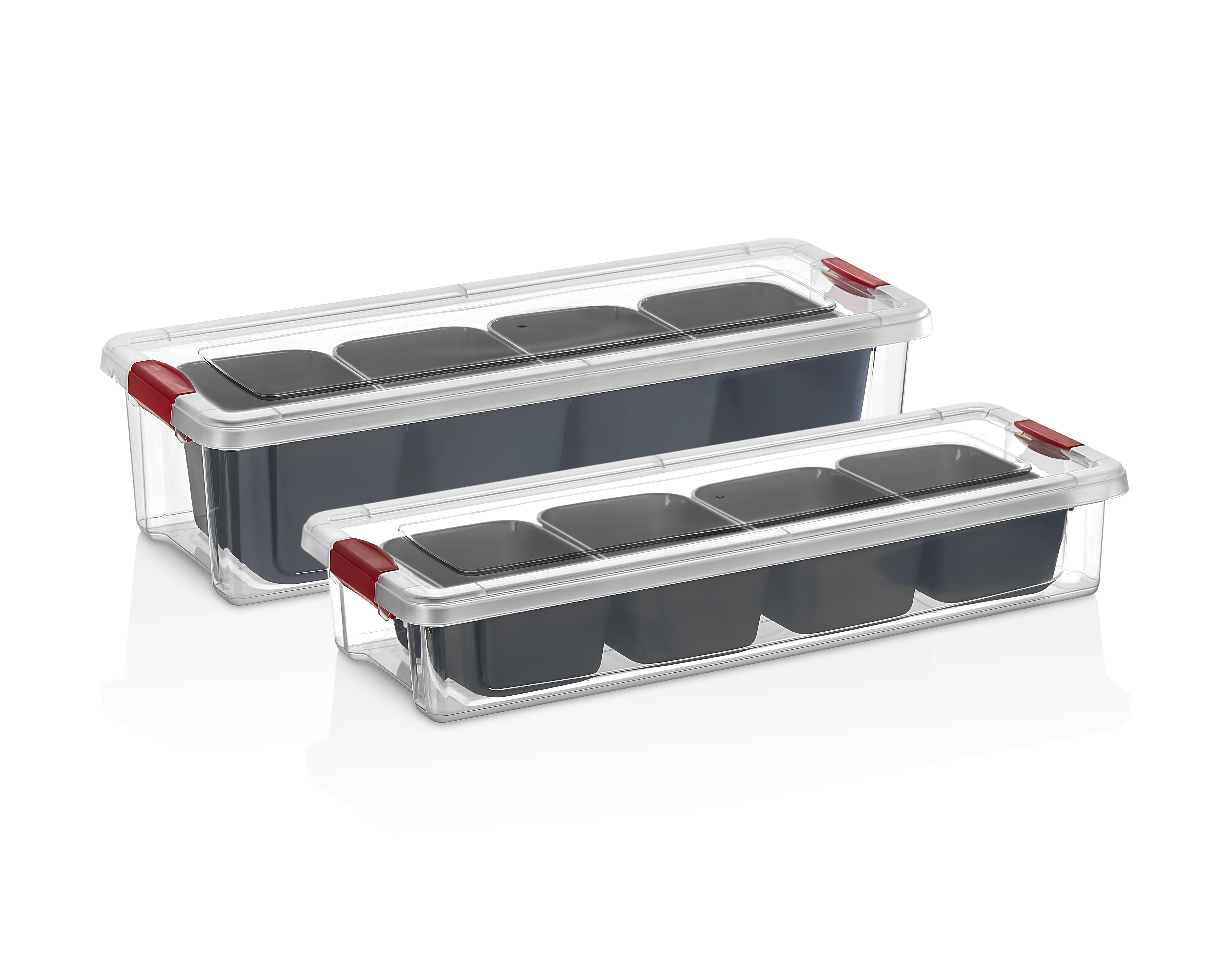CLINK RECTANGLE DIVIDE ORGANISER BOX (2 PCS) 