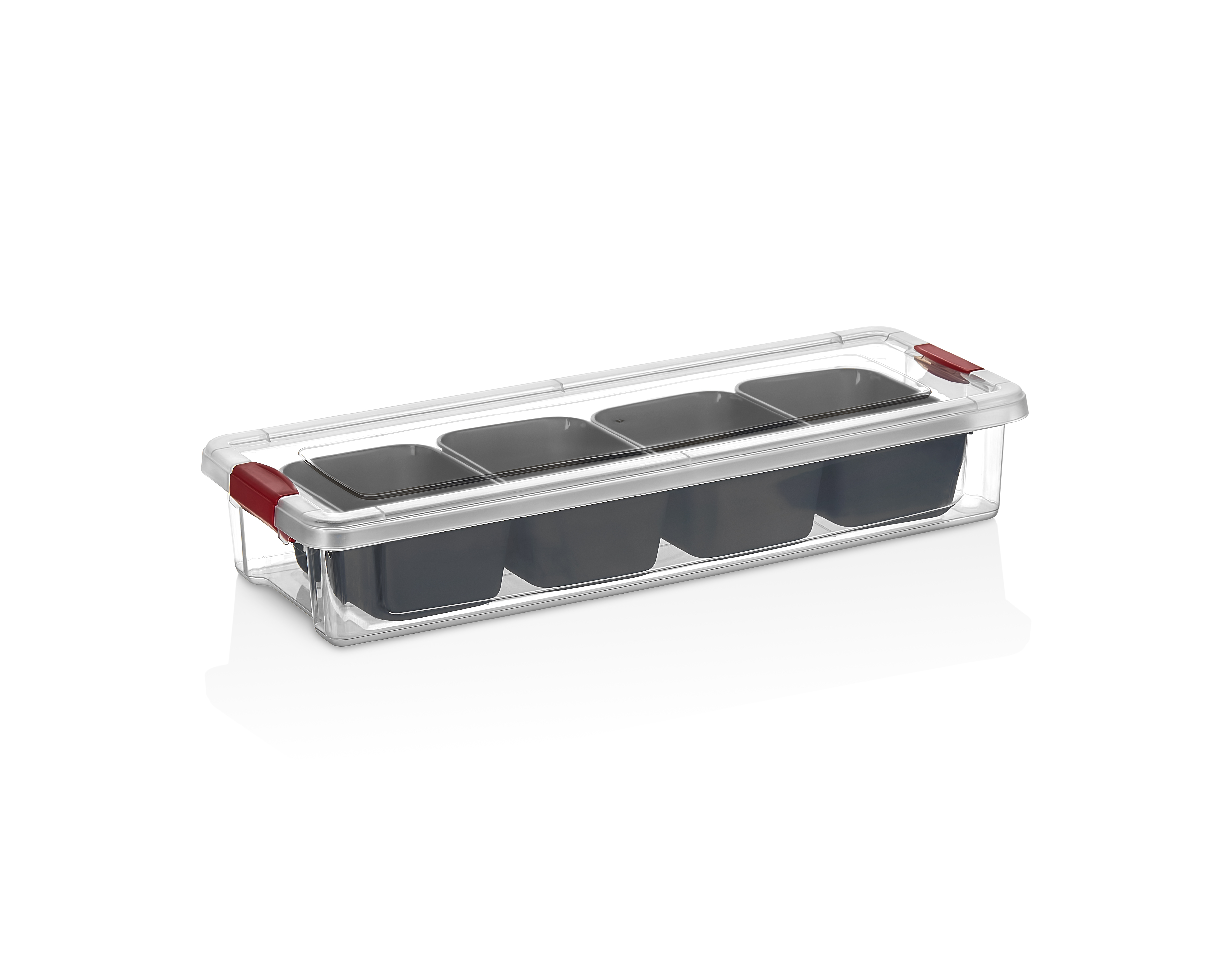 CLINK RECTANGLE DIVIDE ORGANISER BOX (2,3 Lt.) 