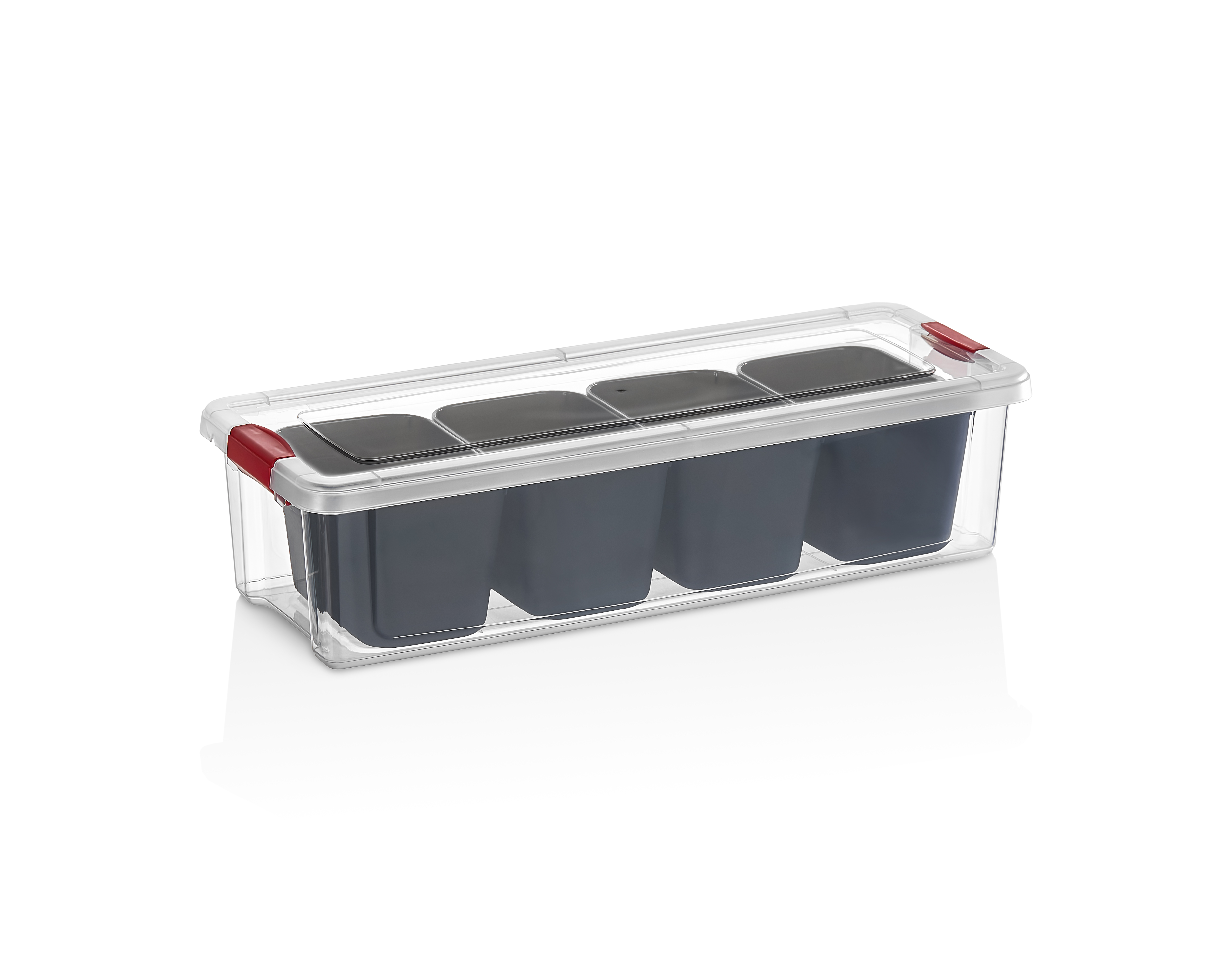CLINK RECTANGLE DIVIDE ORGANISER BOX (3,4 Lt.) 