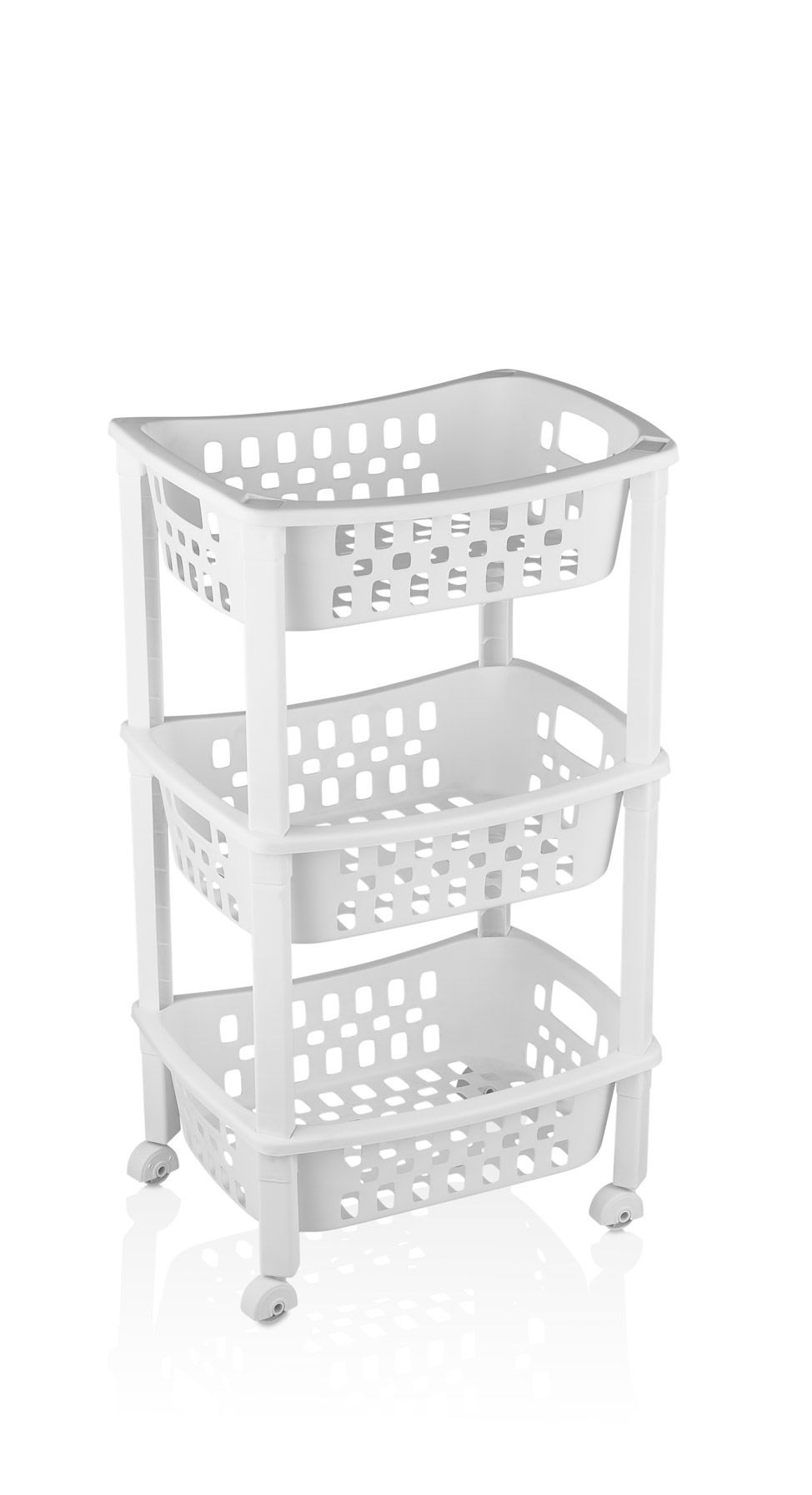 MULTI BASKET SLIDE-OUT RACK TROLLEY - 3 LAYER