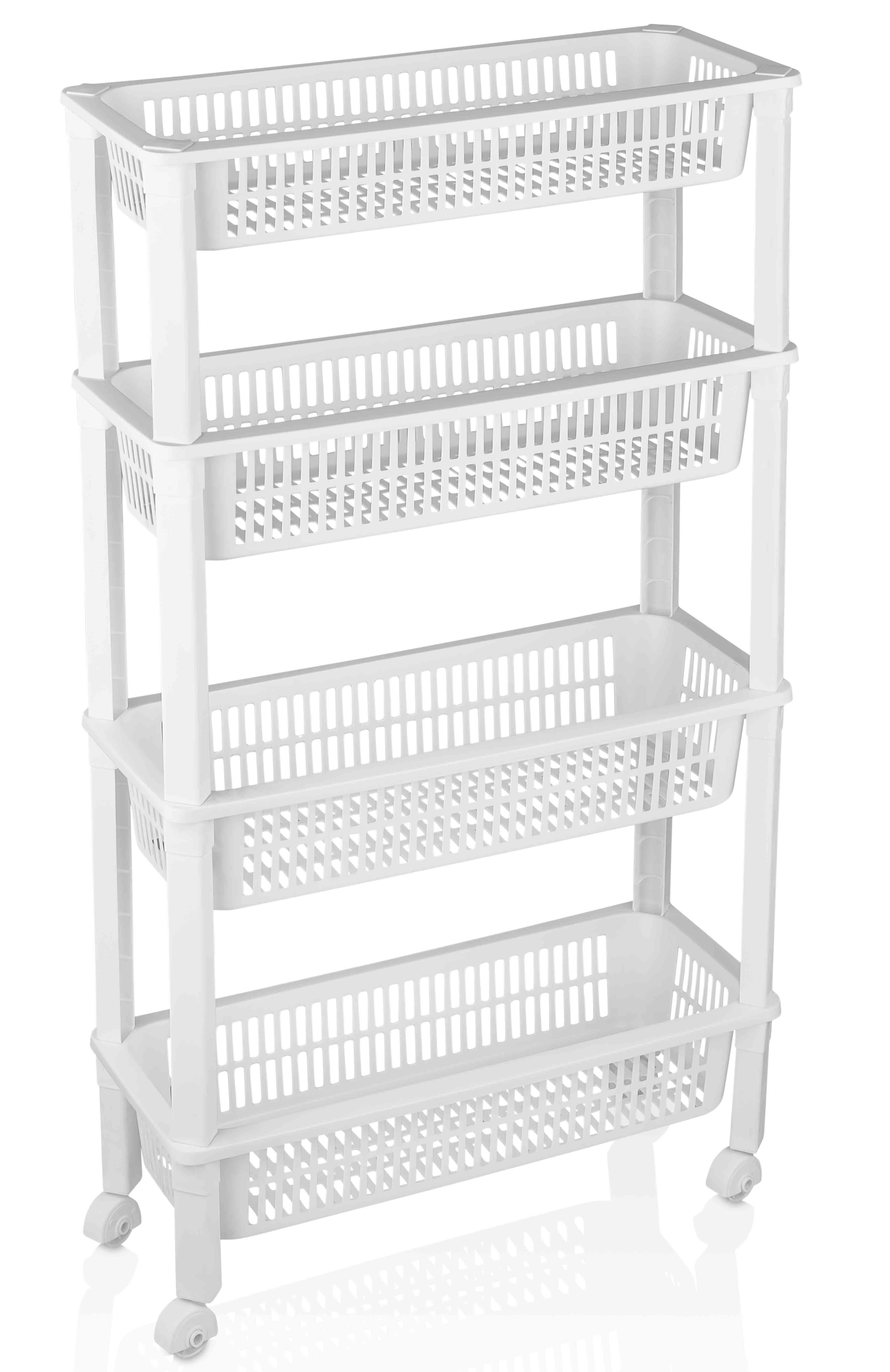 BASIC SLIDE-OUT RACK TROLLEY - 4 LAYER
